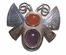 butterfly pendants, carnelian