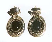 Obsidian earrings jewelry