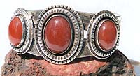 Carnelian Bracelets, Sterling silver jewelry